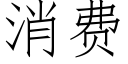 消費 (仿宋矢量字庫)