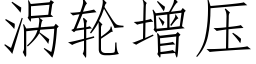 涡轮增压 (仿宋矢量字库)