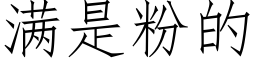 滿是粉的 (仿宋矢量字庫)