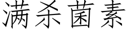 滿殺菌素 (仿宋矢量字庫)