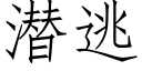 潜逃 (仿宋矢量字库)