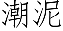 潮泥 (仿宋矢量字库)