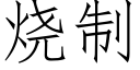 烧制 (仿宋矢量字库)