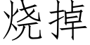 燒掉 (仿宋矢量字庫)