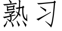 熟習 (仿宋矢量字庫)