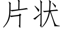 片状 (仿宋矢量字库)