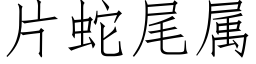 片蛇尾属 (仿宋矢量字库)