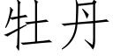 牡丹 (仿宋矢量字库)