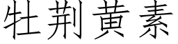 牡荆黄素 (仿宋矢量字库)