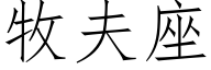 牧夫座 (仿宋矢量字库)