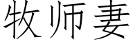 牧师妻 (仿宋矢量字库)