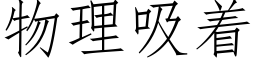 物理吸着 (仿宋矢量字库)