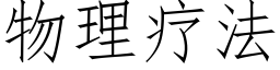 物理疗法 (仿宋矢量字库)