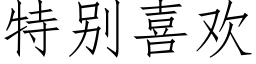 特别喜歡 (仿宋矢量字庫)