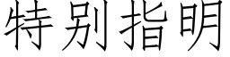 特别指明 (仿宋矢量字庫)