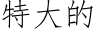 特大的 (仿宋矢量字库)