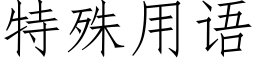 特殊用语 (仿宋矢量字库)