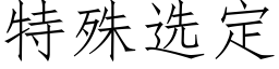 特殊选定 (仿宋矢量字库)