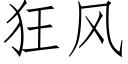 狂風 (仿宋矢量字庫)