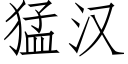 猛汉 (仿宋矢量字库)