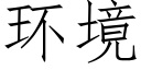 環境 (仿宋矢量字庫)