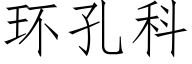 環孔科 (仿宋矢量字庫)