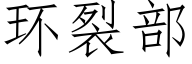 環裂部 (仿宋矢量字庫)