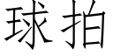 球拍 (仿宋矢量字库)