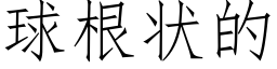 球根状的 (仿宋矢量字库)