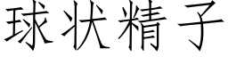 球状精子 (仿宋矢量字库)