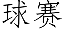 球赛 (仿宋矢量字库)