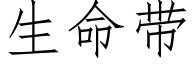 生命带 (仿宋矢量字库)