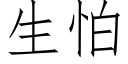 生怕 (仿宋矢量字库)