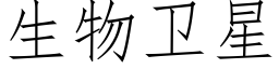 生物卫星 (仿宋矢量字库)