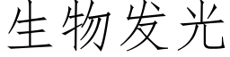 生物发光 (仿宋矢量字库)