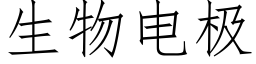 生物电极 (仿宋矢量字库)