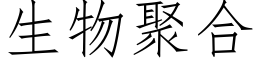 生物聚合 (仿宋矢量字庫)