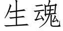 生魂 (仿宋矢量字庫)