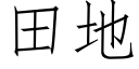 田地 (仿宋矢量字库)