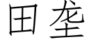 田壟 (仿宋矢量字庫)