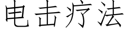 電擊療法 (仿宋矢量字庫)