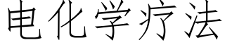 电化学疗法 (仿宋矢量字库)
