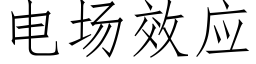 電場效應 (仿宋矢量字庫)