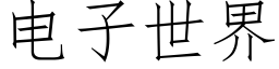 电子世界 (仿宋矢量字库)