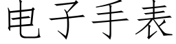 电子手表 (仿宋矢量字库)