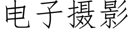 电子摄影 (仿宋矢量字库)