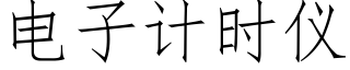 电子计时仪 (仿宋矢量字库)