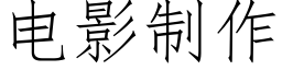 電影制作 (仿宋矢量字庫)