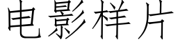 电影样片 (仿宋矢量字库)