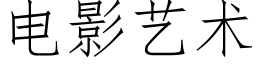 電影藝術 (仿宋矢量字庫)